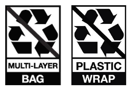 Plastic Film Not Accepted Icons