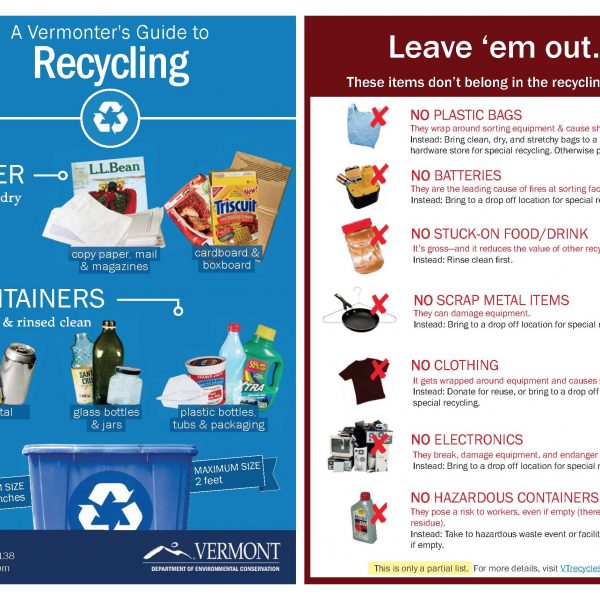 Vermonters Guide to Recycling