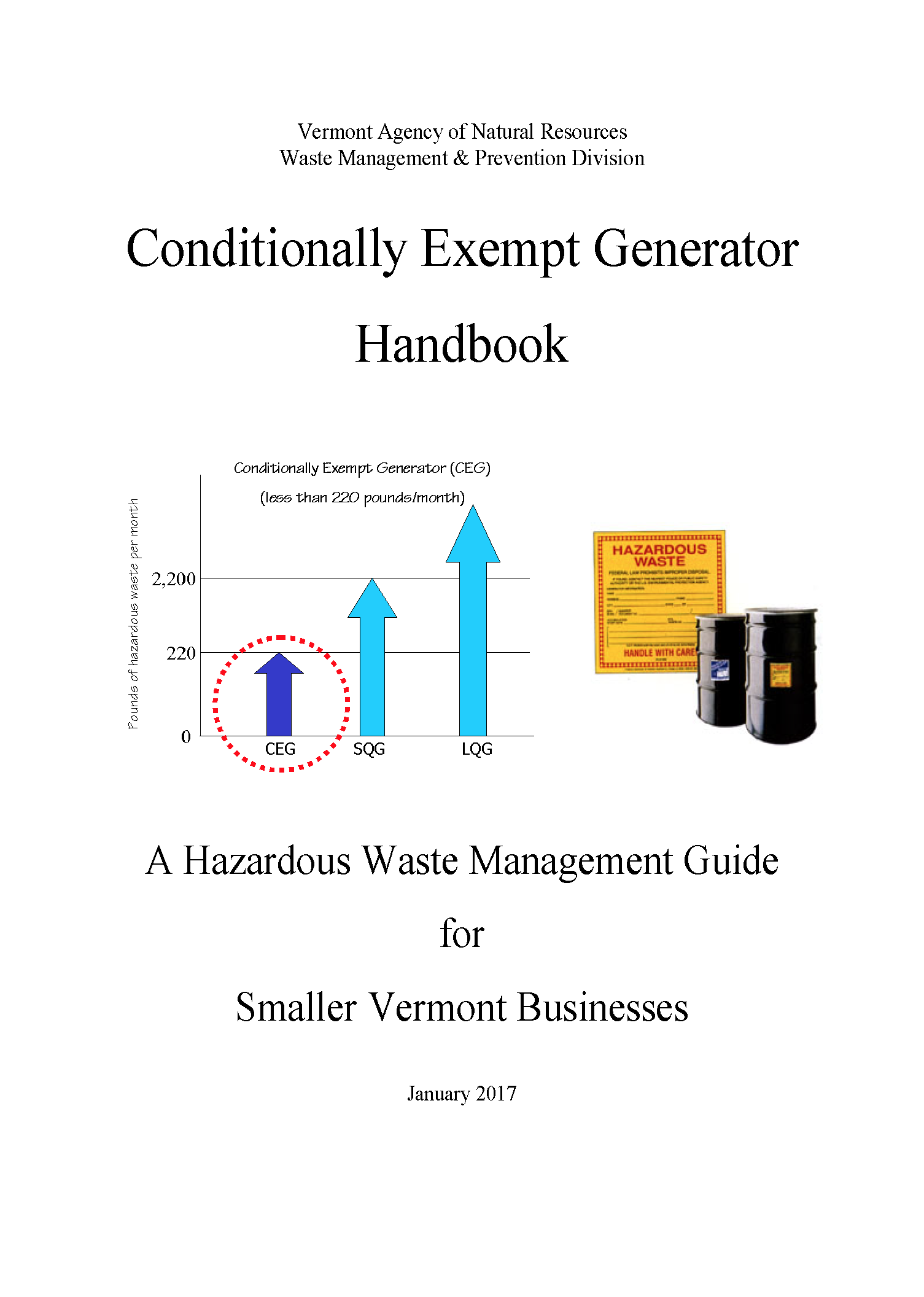 cover of the conditionally exempt generator handbook